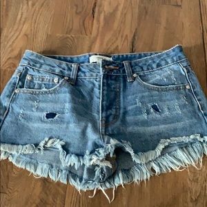 Denim shorts